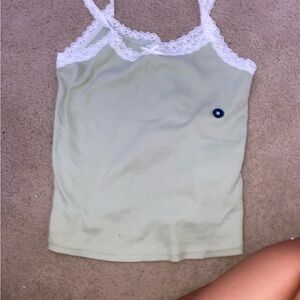 Hollister Cream Lace Fitted Camisole